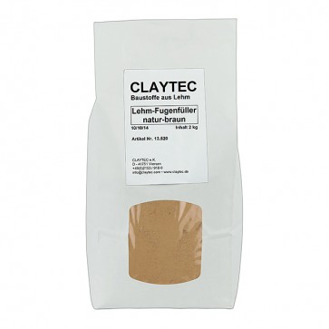Claytec Lehm-Fugenfüller Farbton: naturbraun 1,5kg Beutel