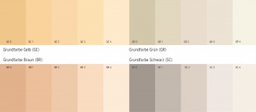Clayfix Lehm-Anstrich glatt Grundfarben