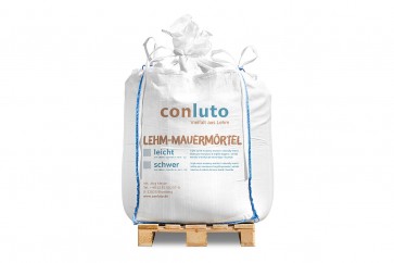 Conluto Leichtlehm-Mauermörtel 1000kg-Big Bag, erdfeucht