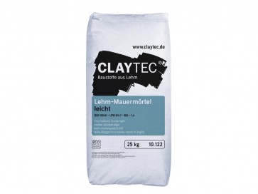 Claytec Leichtlehm-Mauermörtel, trocken, 25kg Sackware