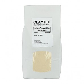 Claytec Lehm-Fugenfüller, Farbton: naturhell 1,5kg Beutel