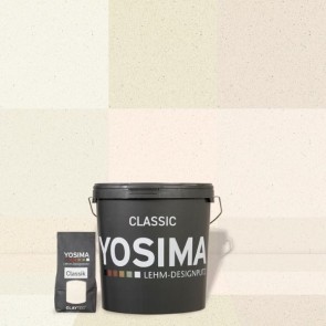 Claytec YOSIMA Lehm-Designputz Classic Farbtöne, 20kg-Eimer